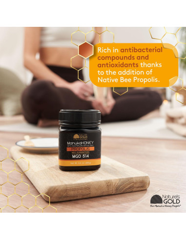Miel Cruda Manuka Nature's Gold MGO 514+ con Propolis 250g