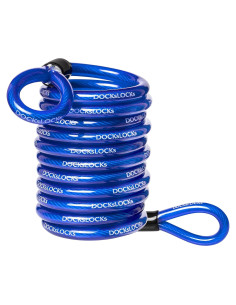 Cable de Seguridad Enrollado DocksLocks 5ft Antirrobo para Bicicletas