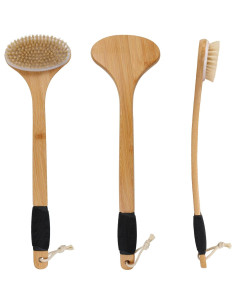 Cepillo de Espalda OWIIZI con Mango de Bambú 112 cm y Cerdas Rígidas 2