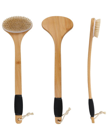 Cepillo de Espalda OWIIZI con Mango de Bambú 112 cm y Cerdas Rígidas