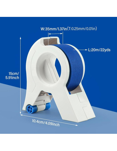 Dispensador de Cinta de Pintor Loyanger Blanco 15x10.4cm