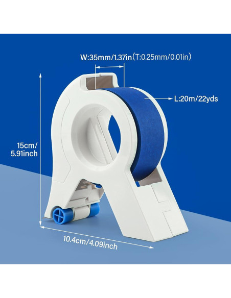 Dispensador de Cinta de Pintor Loyanger Blanco 15x10.4cm