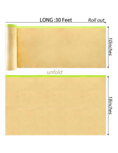 Jucoan 6 Rollos de Papel de Enmascarar Pre-Cinta 45.72 cm 2