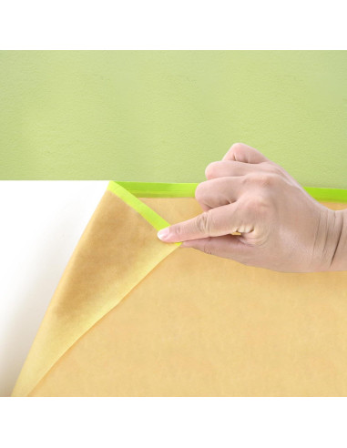 Jucoan 6 Rollos de Papel de Enmascarar Pre-Cinta 45.72 cm