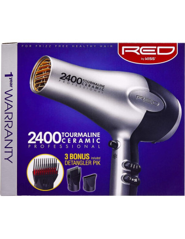 Secador de Cabello RED by Kiss 2400W Cerámica Turmalina
