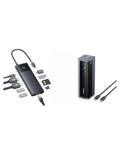 Baseus Estación de Acoplamiento 10 en 1 4K 145W 20800mAh