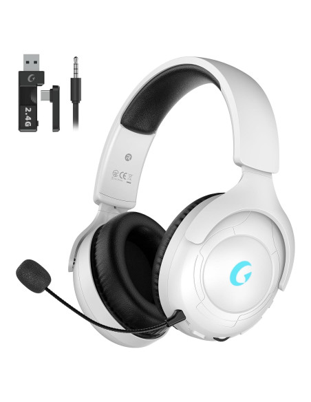 Auriculares Gaming Inalámbricos Rumoon 01, 45H Batería, Sonido 3D