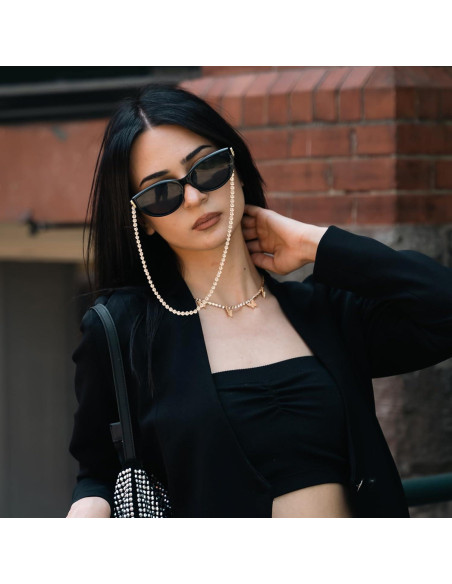 Cadena de Gafas de Perlas 75 cm - Soporte para Gafas