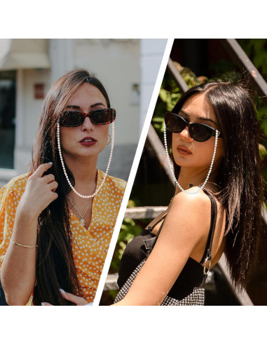 Cadena de Gafas de Perlas 75 cm - Soporte para Gafas