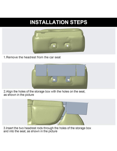 Organizador de Reposacabezas Central Hellet para Ford 2011-2025