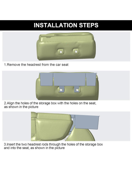 Organizador de Reposacabezas Central Hellet para Ford 2011-2025