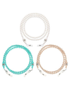 Cadena de Gafas de Perlas 75 cm - 3 Piezas - Accesorio Mujer