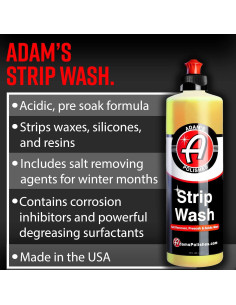 Jabón para Lavado de Autos Adam's Strip 473 ml - Removedor de Ceras y Sal 2