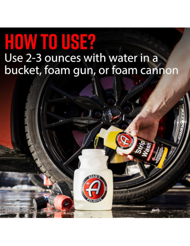 Jabón para Lavado de Autos Adam's Strip 473 ml - Removedor de Ceras y Sal