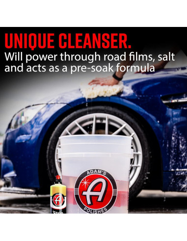 Jabón para Lavado de Autos Adam's Strip 473 ml - Removedor de Ceras y Sal