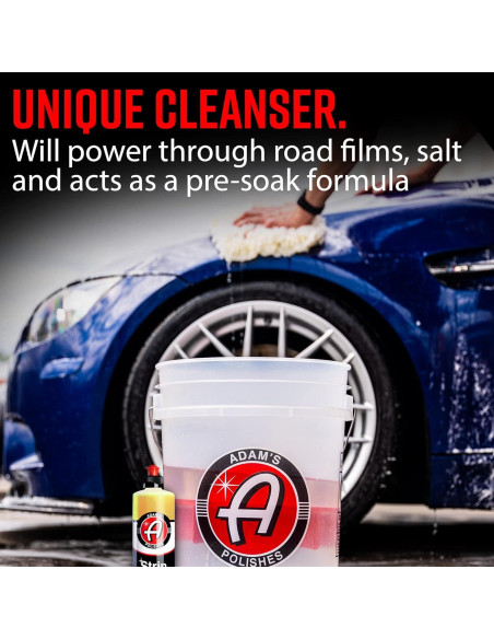 Jabón para Lavado de Autos Adam's Strip 473 ml - Removedor de Ceras y Sal