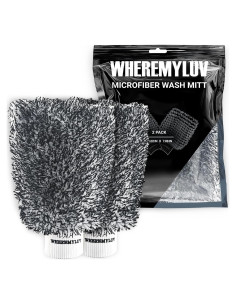 Mitón de Lavado de Microfibra WHEREMYLUV - Paquete de 2