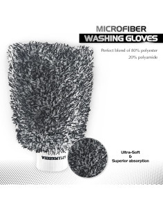 Mitón de Lavado de Microfibra WHEREMYLUV - Paquete de 2 2