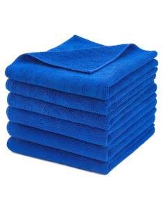 Toallas de Microfibra Premium CARCAREZ 340 GSM Sin Pelusa - 6 Unidades