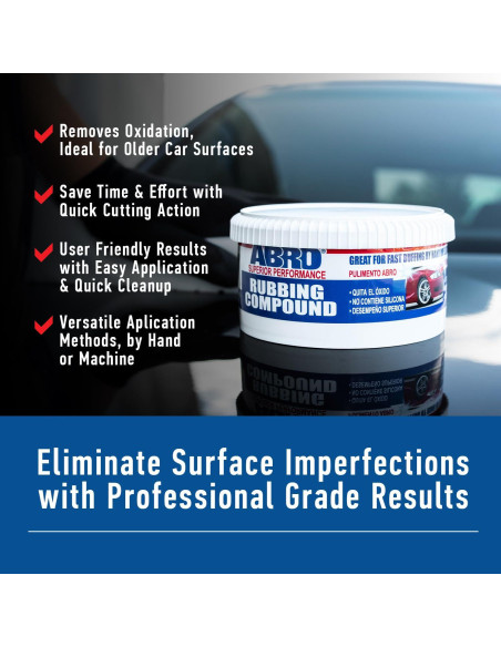 ABRO Compuesto Abrasivo Automotriz 283.5 g - Pulido y Brillo