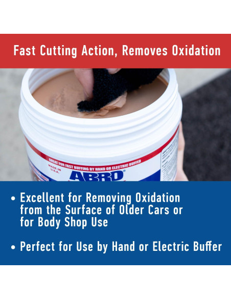 ABRO Compuesto Abrasivo Automotriz 283.5 g - Pulido y Brillo