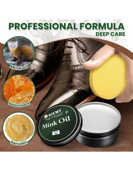 Aceite de Visón KIEMT para Cuidado de Cuero 7.49cm