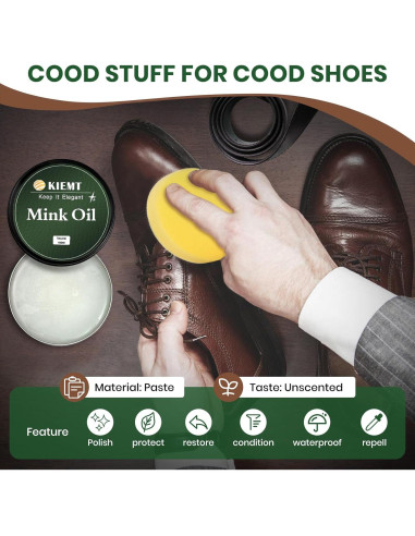 Aceite de Visón KIEMT para Cuidado de Cuero 7.49cm