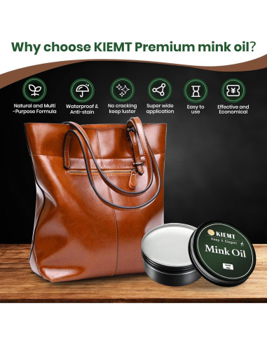 Aceite de Visón KIEMT para Cuidado de Cuero 7.49cm