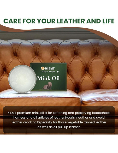 Aceite de Visón KIEMT para Cuidado de Cuero 7.49cm