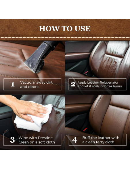 Limpieza Prestine Leatherique 16 oz - Limpiador de Cuero Premium