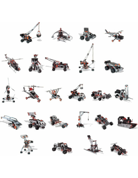 Set de Construcción Motorizado Meccano Erector 25 en 1 - 638 Piezas