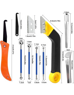 Juego de Herramientas para Remoción de Lechada LABOFiC 14 Piezas 2