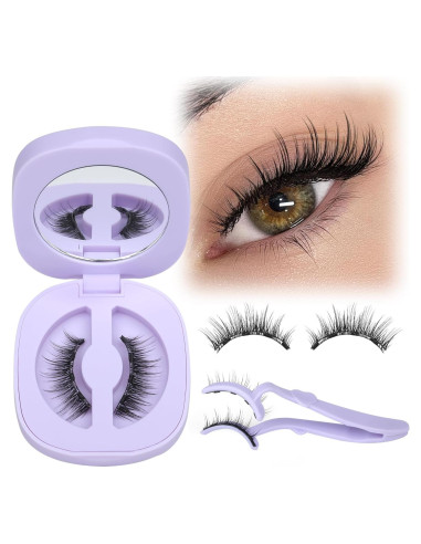 Pestañas Magnéticas Lanflower Wispy Naturales Sin Pegamento