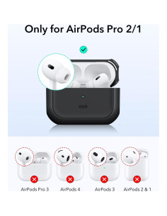 Funda de Protección ESR para AirPods Pro 2 y 1 - Negra 2