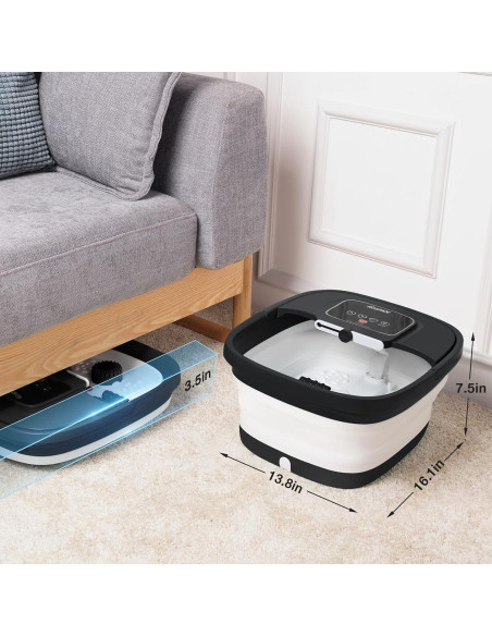 Spa de pies HOSPAN plegable con calor y masaje shiatsu