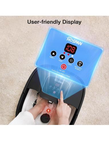 Spa de pies HOSPAN plegable con calor y masaje shiatsu