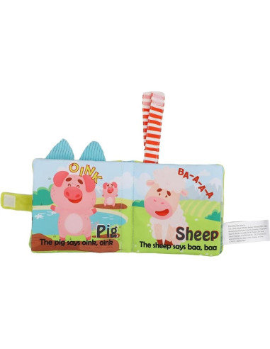 Libros de Tela Crujiente para Bebés bebe mondo - 2-Pack Granja