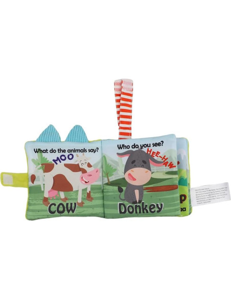 Libros de Tela Crujiente para Bebés bebe mondo - 2-Pack Granja