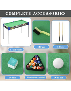 Mesa de Pool Portátil RAYKEEP 81.28 cm con Accesorios 2