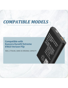 Batería de Reemplazo Kyocera SCP-73LBPS 1770mAh 3.8V 2