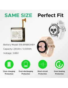 Batería de Reemplazo FUSION VERDE para Galaxy Watch 4 40/42mm 2