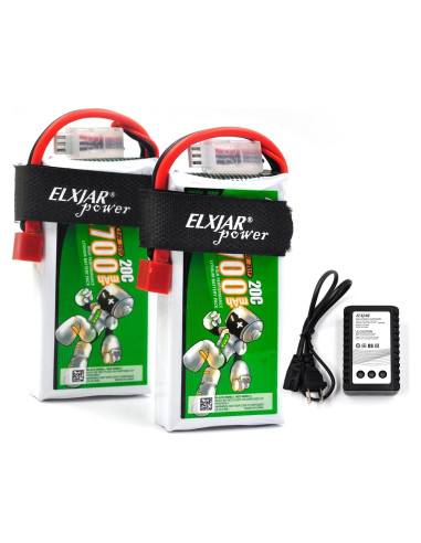 Batería Li-Po 7.4V 2700mAh 20C Elxjar para WLTOYS 12428