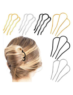 6 Peines Laterales de Metal La Jolie Jasmin - 2 Tamaños