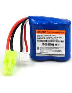 Batería Li-ion 7.4V 600mAh Mini Tamiya 4-Pack elxjar 2