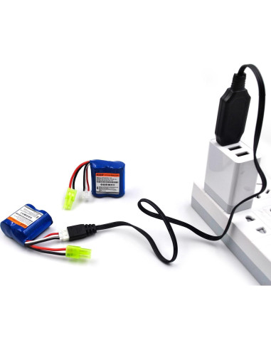 Batería Li-ion 7.4V 600mAh Mini Tamiya 4-Pack elxjar