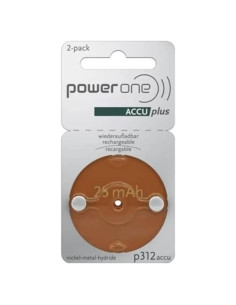 Baterías recargables Power One ACCU Plus 312 - 2 Pack