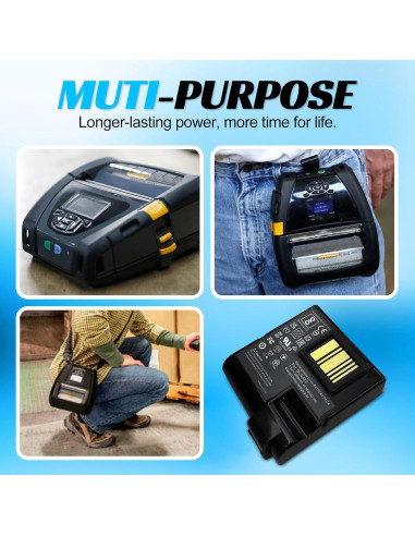 Batería de Reemplazo Zebra QLn420 ZQ630 5200mAh 48.96Wh