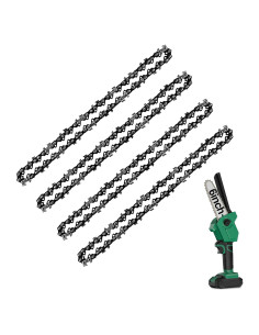 Cadena de sierra de 6 pulgadas PANZHENG - 4 piezas de acero