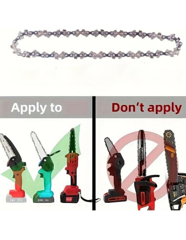 Cadenas de Reemplazo para Mini Motosierra UYEIKMLOP 10 y 15 cm