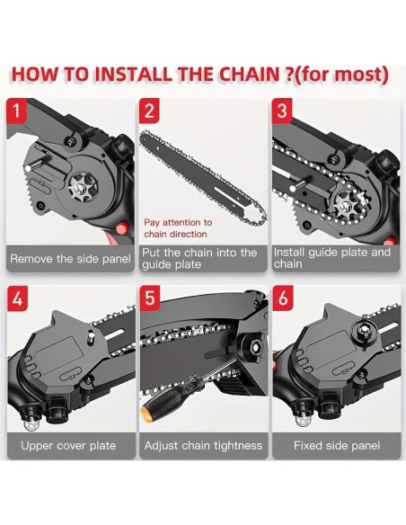 Cadenas de Reemplazo para Mini Motosierra UYEIKMLOP 10 y 15 cm
